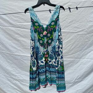 Hale Bob silk floral tank. Knee length size Medium.